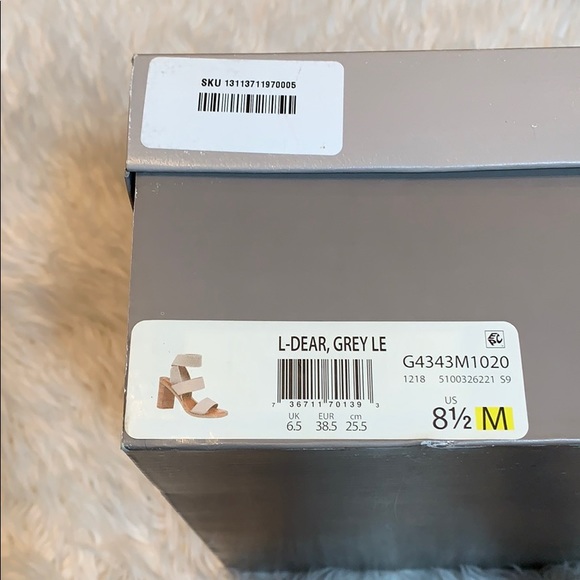 FRANCO SARTO DEAR BLOCK SANDAL in GREY/TAUPE - Picture 14 of 16